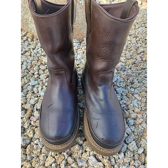 Chinook Rancher Mens 10.5 Brown Leather Boots Pull On Waterproof Work Western main image 8